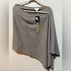 Lucy & Laurel 2 Ply Cashmere Poncho One Size